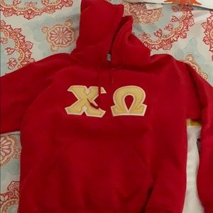 Small chi omega hoodie